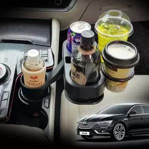 [셀러에이드]차량 컵홀더 거치대 컵 서랍 정리함