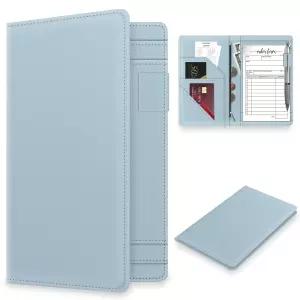 웨이트리스용 지퍼 포켓이 있는 서버북 귀여운 웨이터 지갑 소책자 레스토랑 정리함 서빙 손님 수표책 홀더