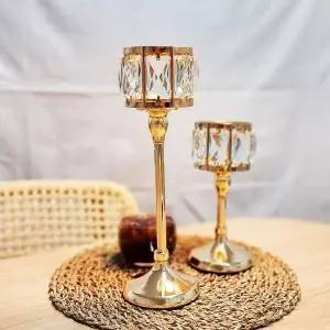 [콩심팥심]SFr 골드 크리스탈 촛대 L