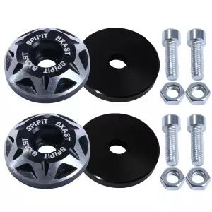 Tongze 번호판 나사 M6 볼트 키트 CNC 조각 알루미늄 합금 자동차 트럭 오토바이 12Pcs 블랙