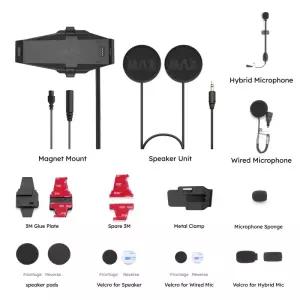 F1 헤드셋 소프트 밀 및 하드 오토바이 블루투스 백 클립용 ASMAX 40MM 스피커