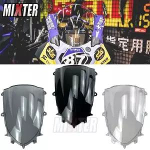 PCX윈드스크린 YZF R6 R7 YZF-R6 2017-2023 YZF-R7 2021-2024 더블 버블 오토바이 레이싱 스포츠 디플렉터