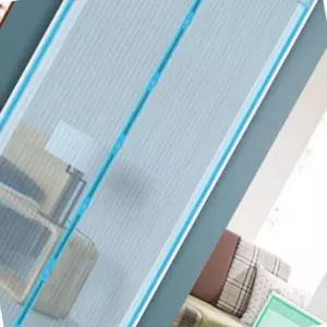 [원사안전] 방충문 90x210cm 현관문 방충망 자동 모기장 자석 원형 (본품)