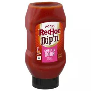 프랭크의 레드 핫 디핑 소스 달콤하고 신맛 글레이즈 또는 마리네이드 지저분하지 않고 미트볼 치킨 텐더