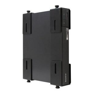 휴먼센트릭 조절 장치 벽걸이, 케이블 박스 및 모뎀 브래킷, 박스, 모뎀, DVD 플레이어와 같은 작고 넓은 또는 좁은 장치를 위한 가능한 벽 어댑터. TV 뒤 벽에 설치된 플레이어