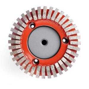 다이아몬드 CNC 연삭 휠, 라우터 기계용 1/2 가스 아버 포함, 석재 화강암 대리석 엣지 절단 프로파일링