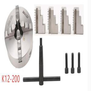 SAN OU K12-200 고정밀 드릴링 밀링 머신용 기계 선반용 4 턱 셀프 센터링 척