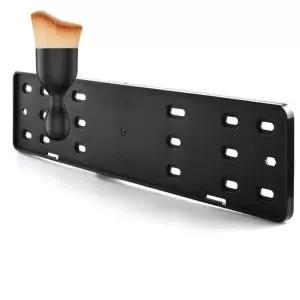 [셀러에이드]자동차 번호판 가드 틀 번호판 교체 먼지 브러쉬 세트