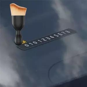 [셀러에이드]차량 주차 알림판 전화 번호판 먼지 브러쉬 세트