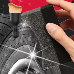 차량 타이어 광택 코팅 걸레 먼지 브러쉬 세트