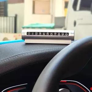 다이얼 주차 번호판 알림판 차량용 자동차 전화번호