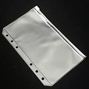 [셀러에이드]다이어리 반투명 지퍼백 속지 6공 A6 챌린지속지