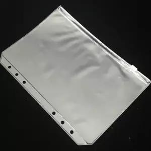 [셀러에이드]다이어리 반투명 지퍼백 속지 6공 A5 챌린지속지