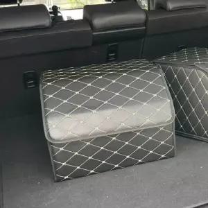 [골드스마일]차량용 가죽커버 트렁크정리함 중형 수납함 차 신발