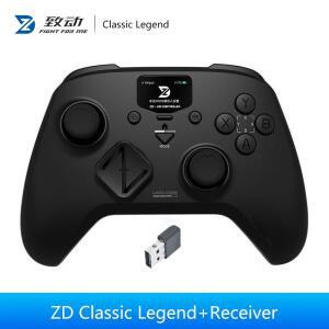 ZD 클래식 레전드 3모드 무선 LCD 컨트롤 스크린 듀얼 홀 트리거 조이스틱 스위치/PC/NS 스팀 PC 게임