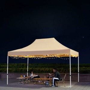 접이식파라솔 매점 방수 텐트 야외 1 2x2자동랙카키3 3cm