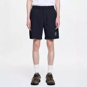 백화점 헤지스 남성 로고자수 면혼방 숏팬츠 HZPA6B051N2