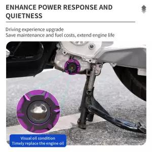 혼다 PCX125 125 160용 오토바이 오일 필터 캡 엔진 플러그 커버 CNC 투명 필러