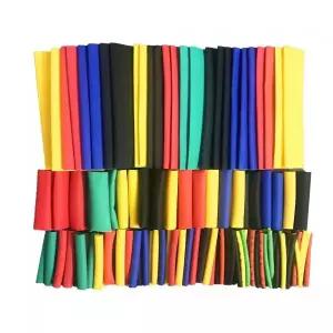 전선보호대 164개대 폴리올 수축 모듬 열 튜브 와이어 케이블 절연 세트 21