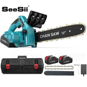 충전식 전기톱 전동 나무톱 12인치 무선