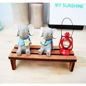 [셀러에이드]맥주 마시는 코끼리 친구 세트 1P 미니어처 장식 소품 테이블소품