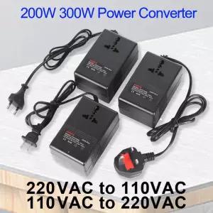 다운트랜스 변압기 여행용 어댑터 전압 변환기 300W 200W 220V 110V 스텝 다운 EUUSUK 콘센트 인버터 전기
