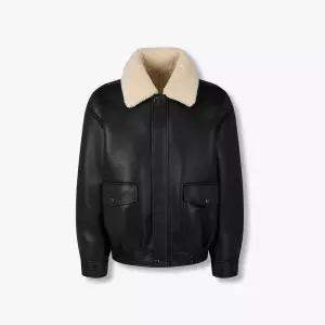 [백화점 홈쇼핑 정품] 스튜디오 톰보이 [MEN] 신세틱 레더 카라넥 무스탕 점퍼 91M5461931HY