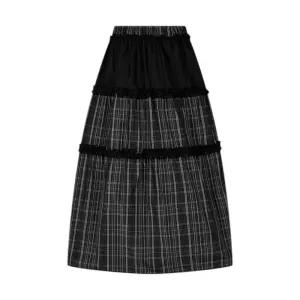 [백화점 홈쇼핑 정품] 스튜디오 톰보이 체크 프릴 디테일 밴딩 스커트 9106132554