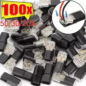 전선커넥터 잠금 버클 이중 와이어 콘센트인 커넥터 차량용 2방향 방수 퀵 케이블 클램프