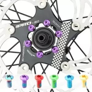 IIIPRO 자전거 디스크 브레이크 로터 T25 M5x11.5mm MTB 도로 고정 나사 강철 합금 6 볼트 플레이트