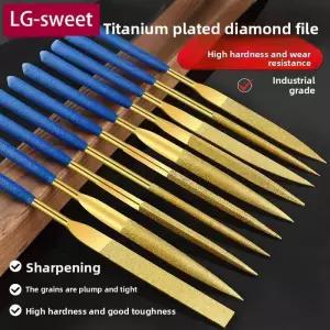 전동드릴사포 다이아몬드 파일 티타늄 코팅 금속 옥 연삭 세트