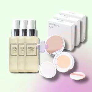 이지하우스 뷰니오 카밍 쿨 톤업 선쿠션25g 생얼왕쿠션x3개+진정토너미스트100ml x3개 849018