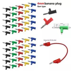 단자대 4MM 구리 바나나 콘센트 핀 연결 있는 나사 오디오 멀티 미터 펜 커넥터
