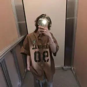 슬램덩크 남친 데님 빈티지 캐주얼 반팔 셔츠 워싱 HO2