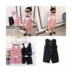 팜므 남아정장 아기 돌아기 여름 형제 키카 2종세트설날