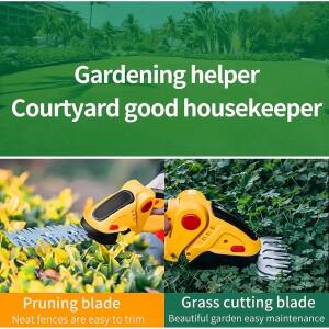 가정용 잔디 예초기 정원 부시 가위, 전기 헤지 트리머, 2 in 1, 24V, 20000rpm, 전동 공구, 배터리 개