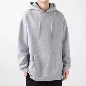 남성긴팔티셔츠 남녀공용 빅사이즈 후드 티셔츠 무지 커플룩 오버핏