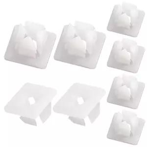 나일론 번호판 나사 삽입물 - 8개 자동차 앞뒤 고정 장치 자체 탭핑 그로밋 너트 국산 차량용 브래킷 클립