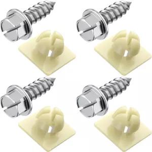 나일론 인서트가 있는 프라임 AVE 번호판 나사 - 프레임 및 커버용 스테인리스 스틸 방청 4755299 3907444