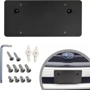 스바루용 번호판 장착 브래킷 원형 홀 어댑터 키트 - 홀더 세트 2개 나사 볼트 및 렌치 8개 자동차 트럭