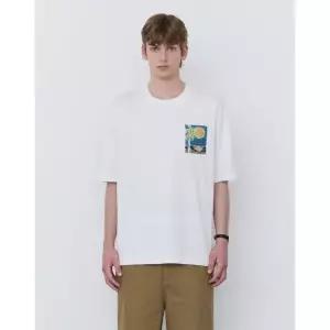 질스튜어트 JILLSTUART 뉴욕 남성 야자수 프론트 자수 반팔 티셔츠 -