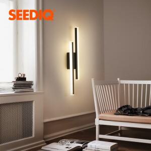 북유럽 Led 벽 조명 AC85-265V Sconce 빛 12W 블랙 현대 램프 아크릴 갓 위아래