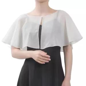 웨딩볼레로 원피스 망사 숄고급 베일 망또 드레스 흰색 웨딩