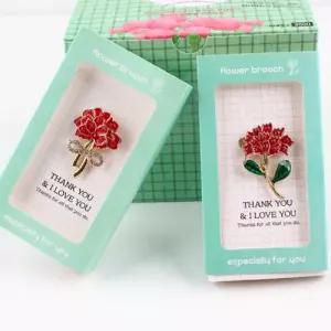 고급 카네이션 브로치 (10개세트) 어버이날 스승의날 감사 유치원 학원 학교 단체 선물