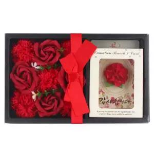 비누 카네이션 브로치 세트(중) (2개세트) 어버이날 스승의날 감사 유치원 학원 학교 단체 선물