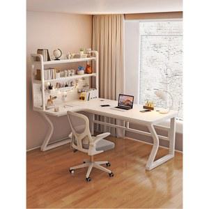 코너 책상 책장 일체형 타공판 L자형 공부책상 학생 컴퓨터