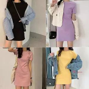 린넨원피스 베이직 파스텔톤 테니스원피스 돌잔치pqr877