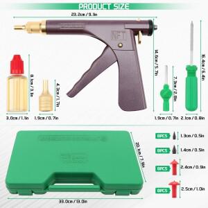 자동 자전거 튜브리스 타이어 수리 펑크 플러그 차고 오토바이 진공 총 블록 공기 누출 키트