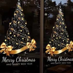 트리 스티커 유리창 소품 장식