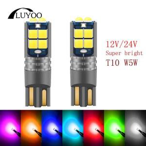 T10 Led 공원 조명 12V 24V DRL W5W 스쿠터 오토바이 트럭 위치 자동차 번호판